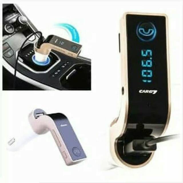 CAR G7 FM MODULATOR - G7 MP3 AUDIO TRANSMITTER BLUETOOTH CAR CHARGER