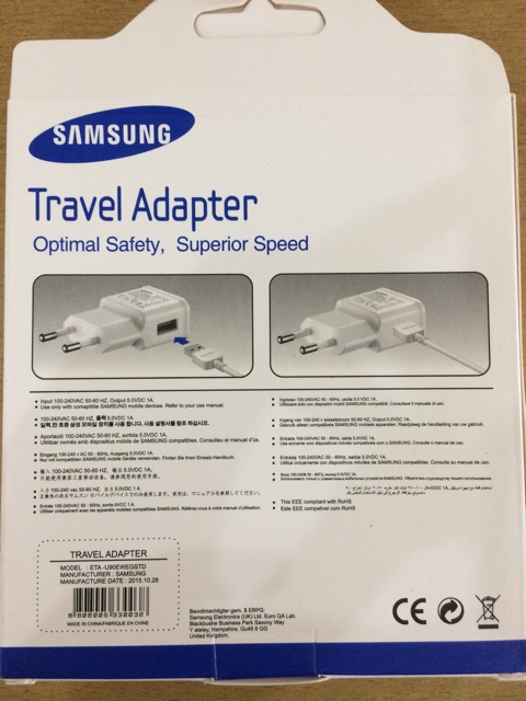 A*   Charger Samsung MicroUSB / Type C Charging 100% Original