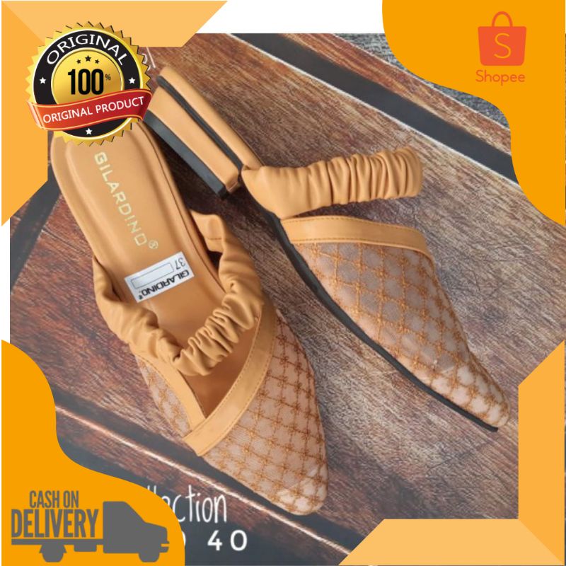 Sandal Hak Heels Perempuan Broklat GILARDINO