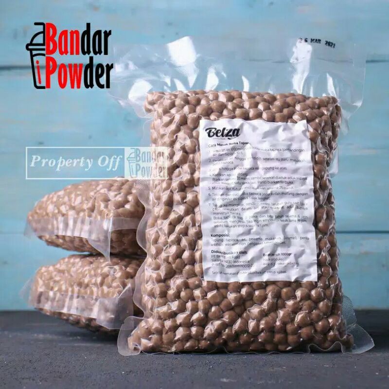 

TAPIOCA PEARL 1 KG Bubble Topping Minuman Boba Hitam Black
