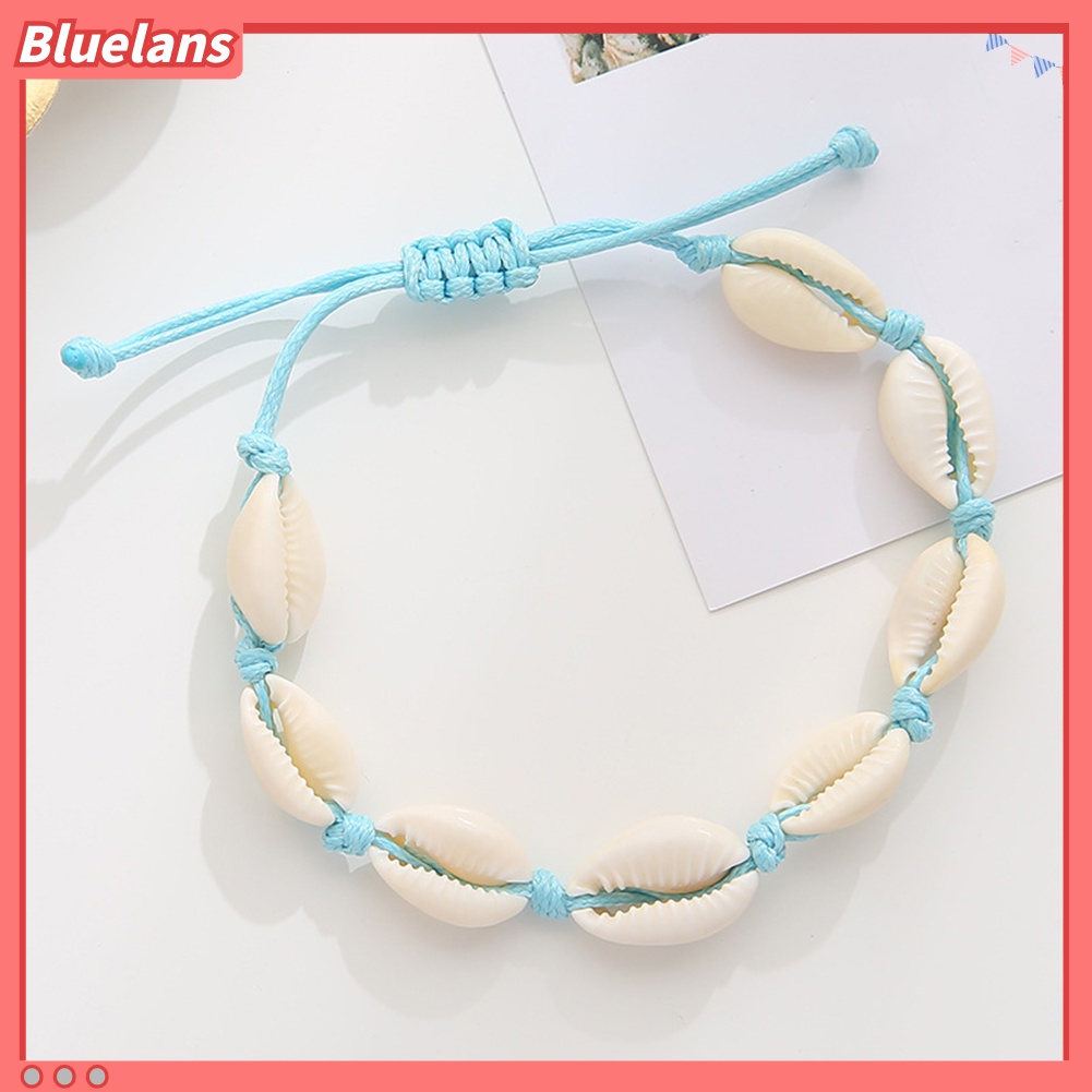 2pcs Gelang Kaki Manik-Manik Kerang Kura-Kura Untuk Wanita