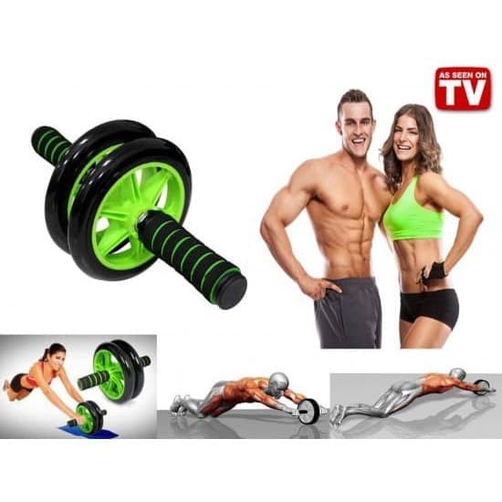 SGM ABS Power Roller Wheel Alat Fitness Roda Pembentuk Perut Sixpack