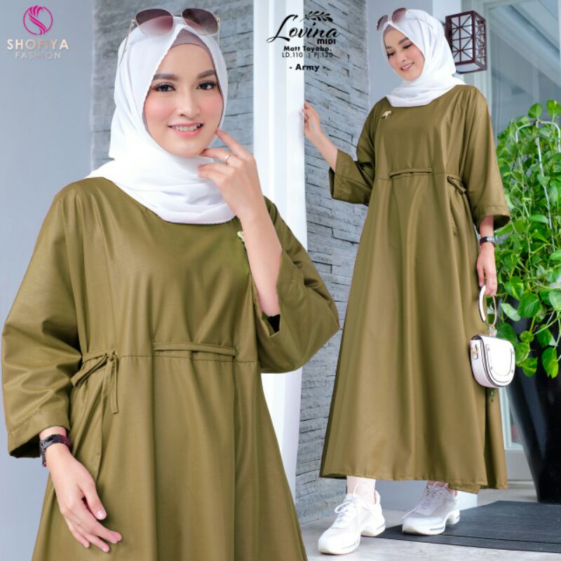 LOVINA Midi Dress Ori by Shofiya❤