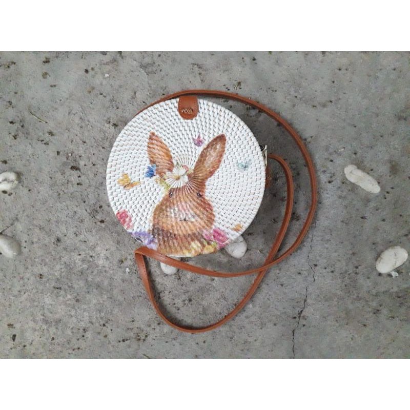 Tas Etnik Anyaman rotan Khas Lombok