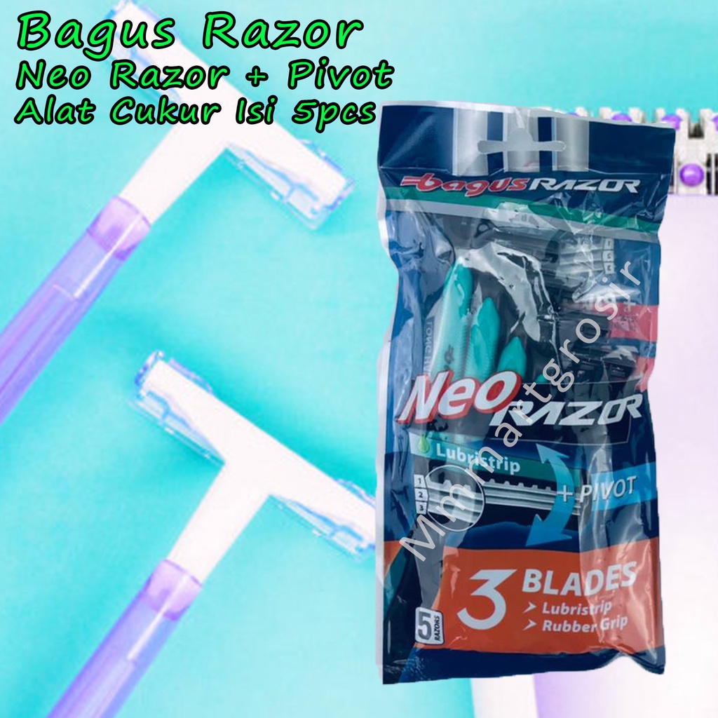 Bagus YAMAZAKI Max Pro / Nep Razor 3 Blades+Pivot / Alat Cukur / Isi 5pcs