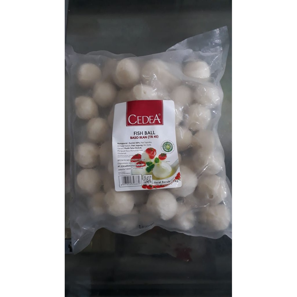 

Cedea Fish Ball Bakso Ikan TR Premium isi 100 (1kg)