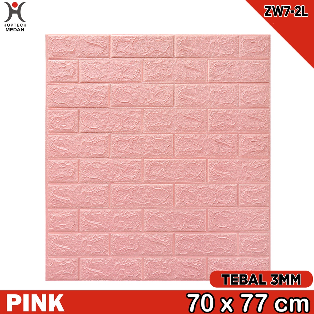 Wallpaper 3D Foam | Room Decoration Wallpaper | 3D Foam Bata-W72L PINK 3MM