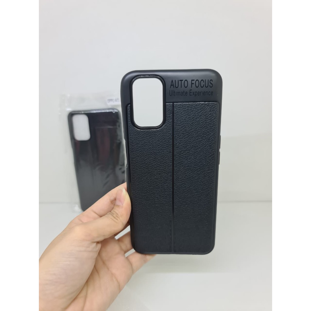 Auto Fokus Oppo A72 6.5 inchi Leather Soft Case Oppo A52 A92 AUTOFOCUS Motif Kulit Jeruk