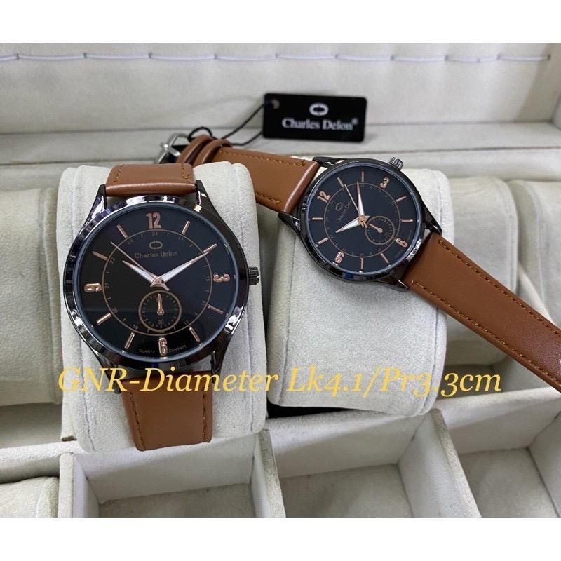 jam tangan charles delon original couple anti air sudah couple