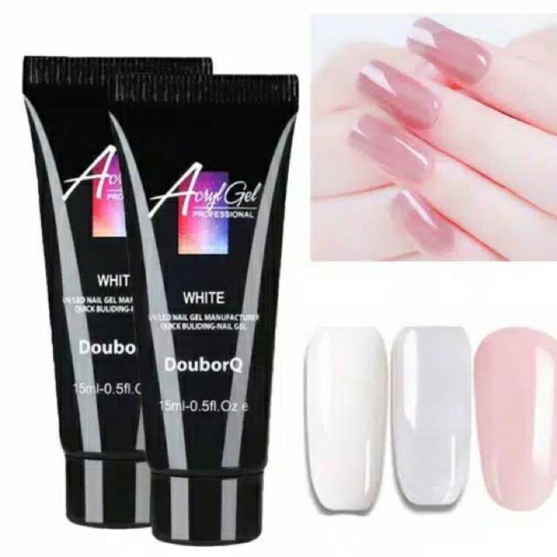 ACRYL POLYGEL 15ml POLYGEL ACRYLIC GEL 15ml / ACRYL GEL Poly Gel Nail extention / Gel Extension Kuku 15ml poly gel nail extension acrylic extension instan sambung kuku