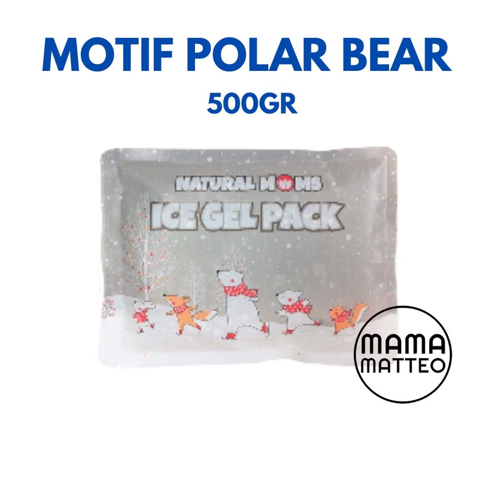 NATURAL MOMS Ice Gel Pack 500GR 500ml / Pendingin ASI / Polar Bear / Little Penguin / BANDUNG