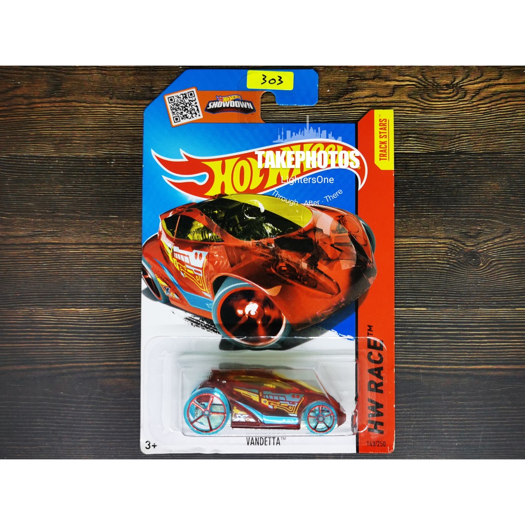 Hotwheels 2015 Vandetta -Translucent Dark Red-