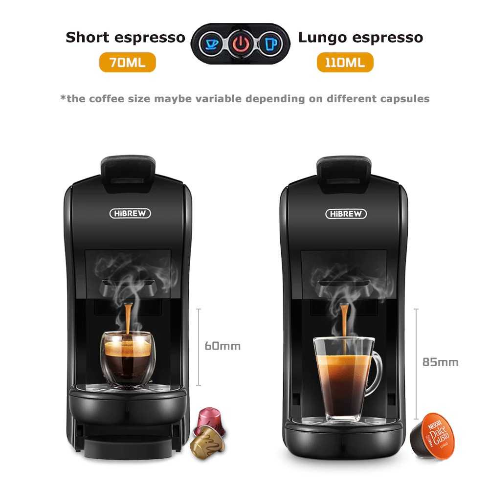 HiBREW Mesin Kopi 3in1 Capsule Espresso Nespresso Dolce Gusto ST-504