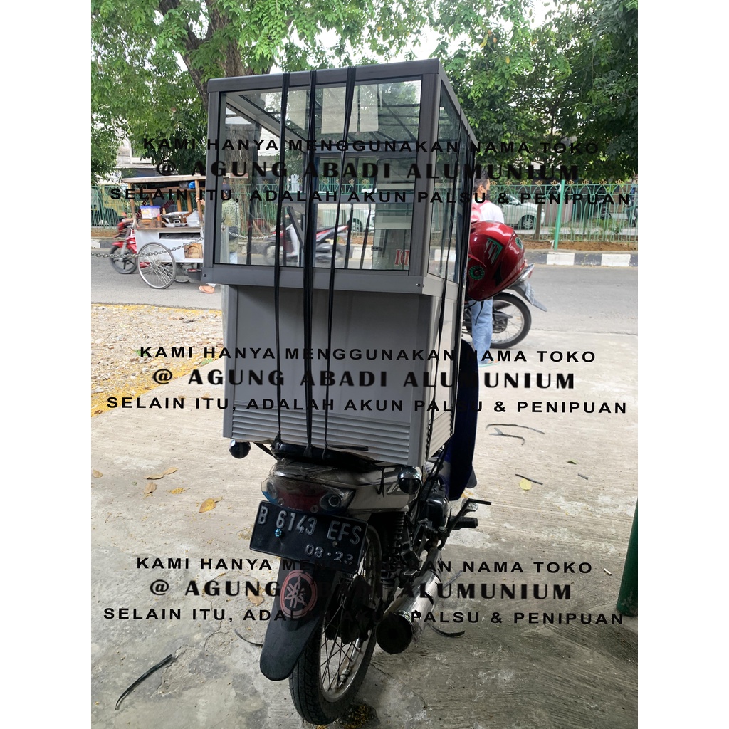 Etalase Alumunium Counter Hp Voucher Perdana 50cm