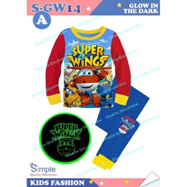 Piyama Anak Superwings