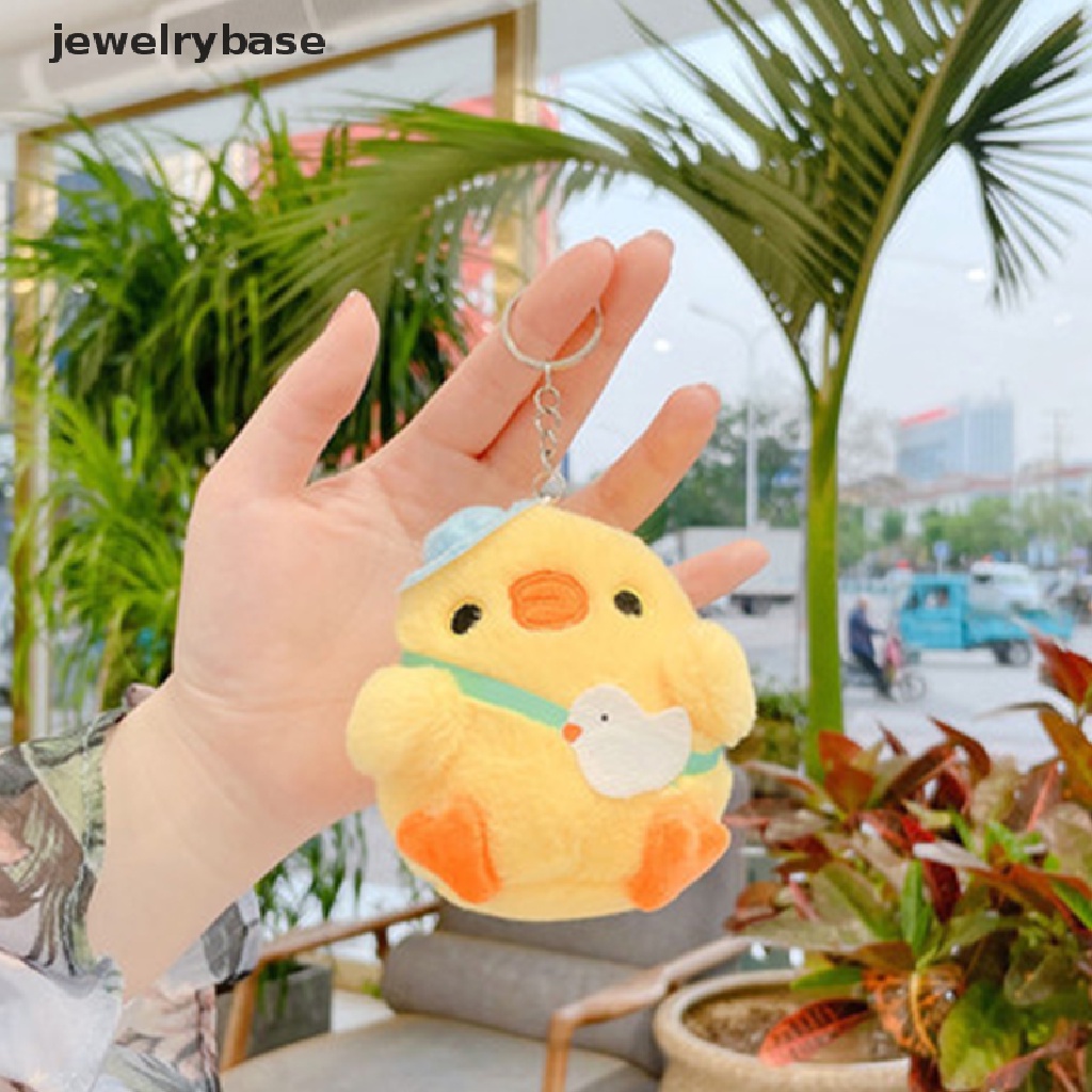 (jewelrybase) Gantungan Kunci Boneka Plush Bentuk Anak Ayam Warna Kuning