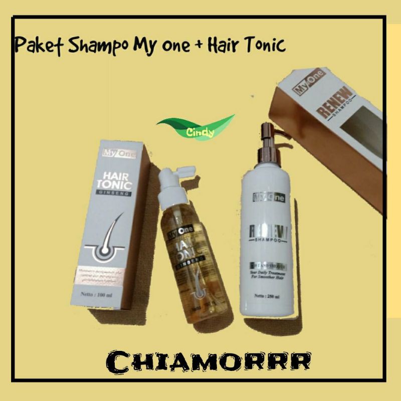 my one Paket shampo + hair tonic myone