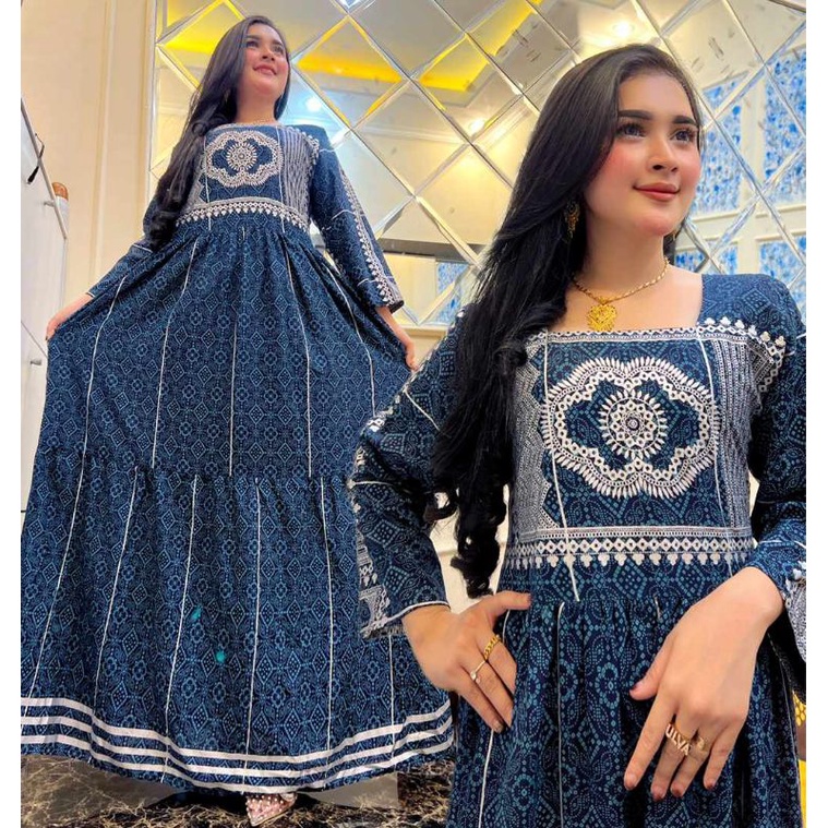 Gamis Smok Mahkota serut dan kimono