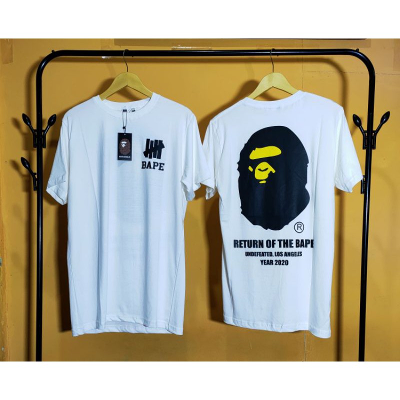 kaos bape undefeated return / kaos bape distro original mirror