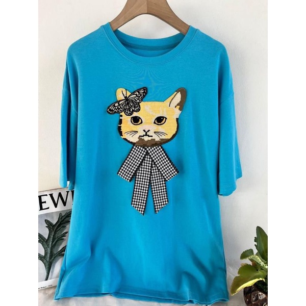 KAOS KARAKTER KUCING // ATASAN IMPORT PREMIUM // KAOS OVERSIZE IMPORT BKK // TOP IMPORT PREMIUM BKK // ATASAN IMPORT KOREA