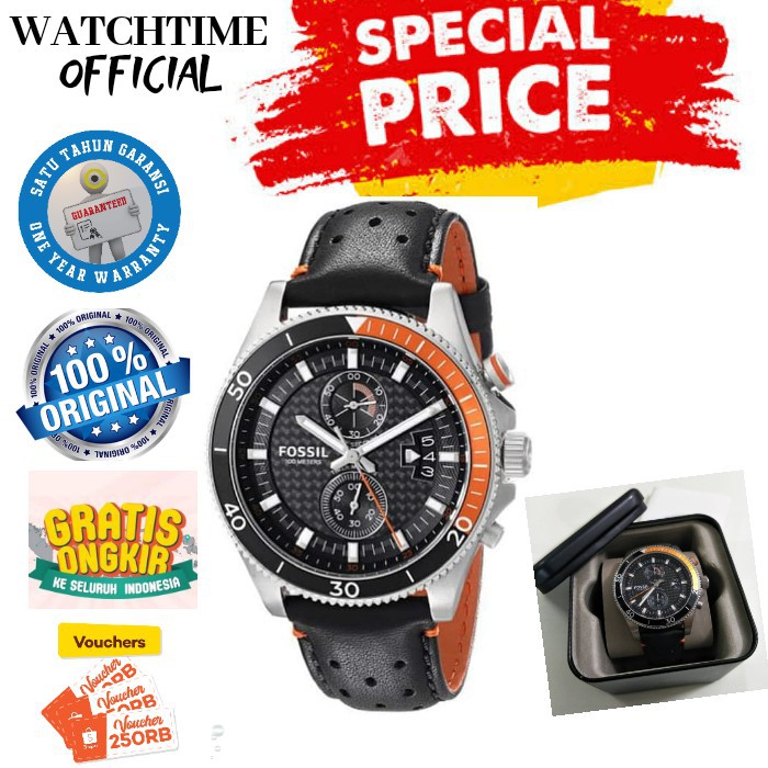 JAM TANGAN PRIA  FOSSIL ORIGINAL CH 2953  JAM TANGAN COWOK CHRONO AKTIF JAM TANGAN KEREN