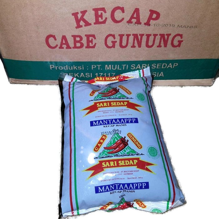 

1 Dus Kecap Cabe Gunung Cabai Kemasan Pouch Refill 550ml - isi 12 pcs di Terserahlo Terserah lo com