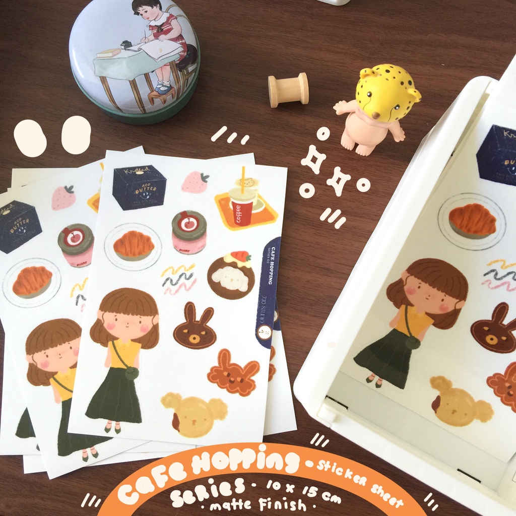 

Cafe hopping series sticker sheet 02 - Planner Sticker