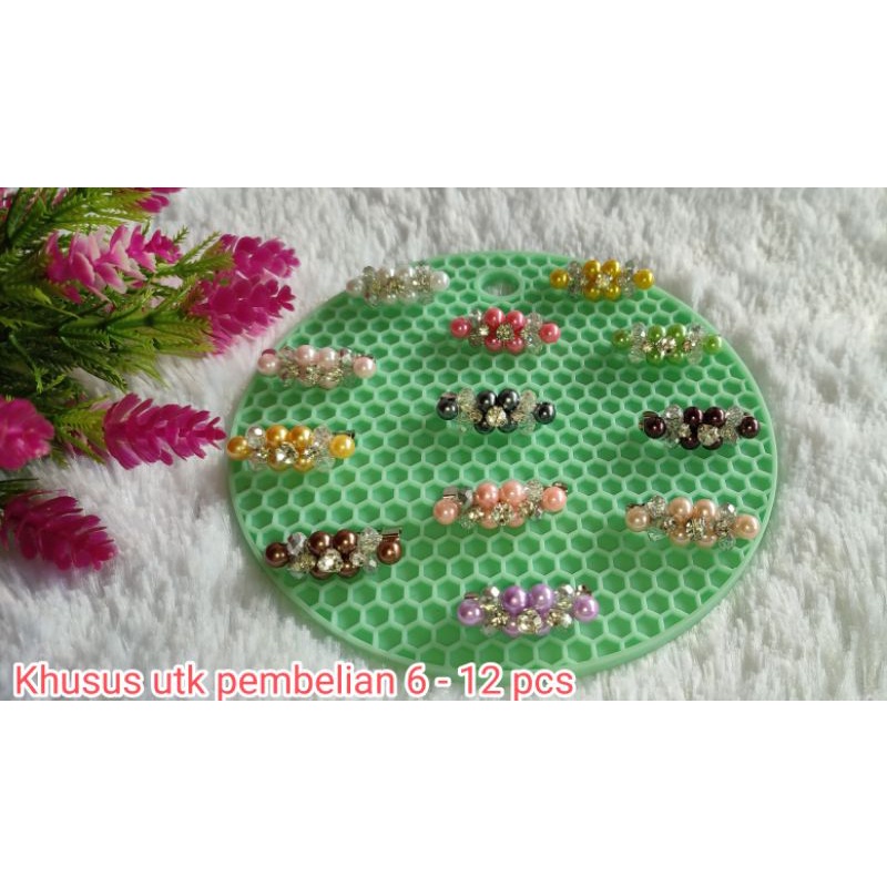 Bros mutiara lusinan / bros dagu mutiara lusinan / bros mini lusinan / bros dagu mini lusinan / bros