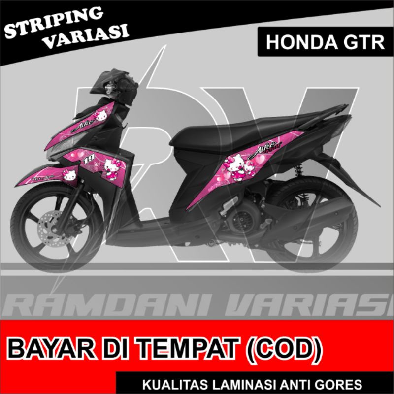 stripping variasi mio M3 / stiker variasi Mio Z /Mio M3 hello kitty