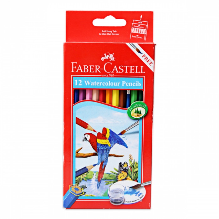

Murah Pensil Warna Water Colour 12 Warna Faber Castell Panjang Free Kuas Sale!!!