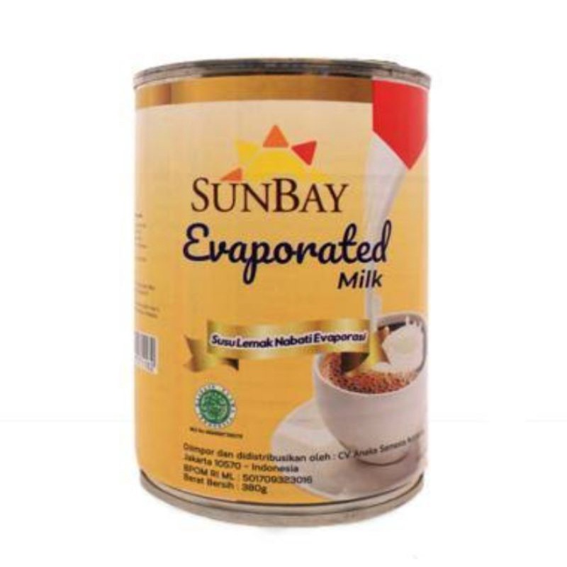 susu evaporasi sunbay 380 ml/evaporated milk sunbay