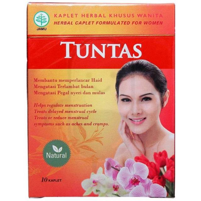 PIL TUNTAS HERBAL MELANCARKAN DATANG BULAN PER BOX