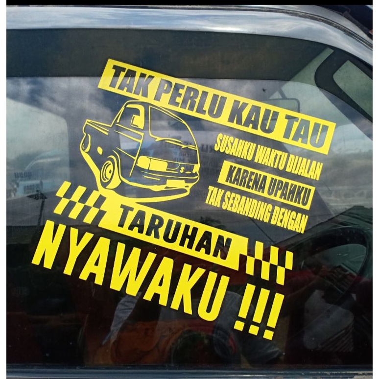 STIKER KATA KATA TRUK SOPIR VIRAL PICK UP OLENG CCTV