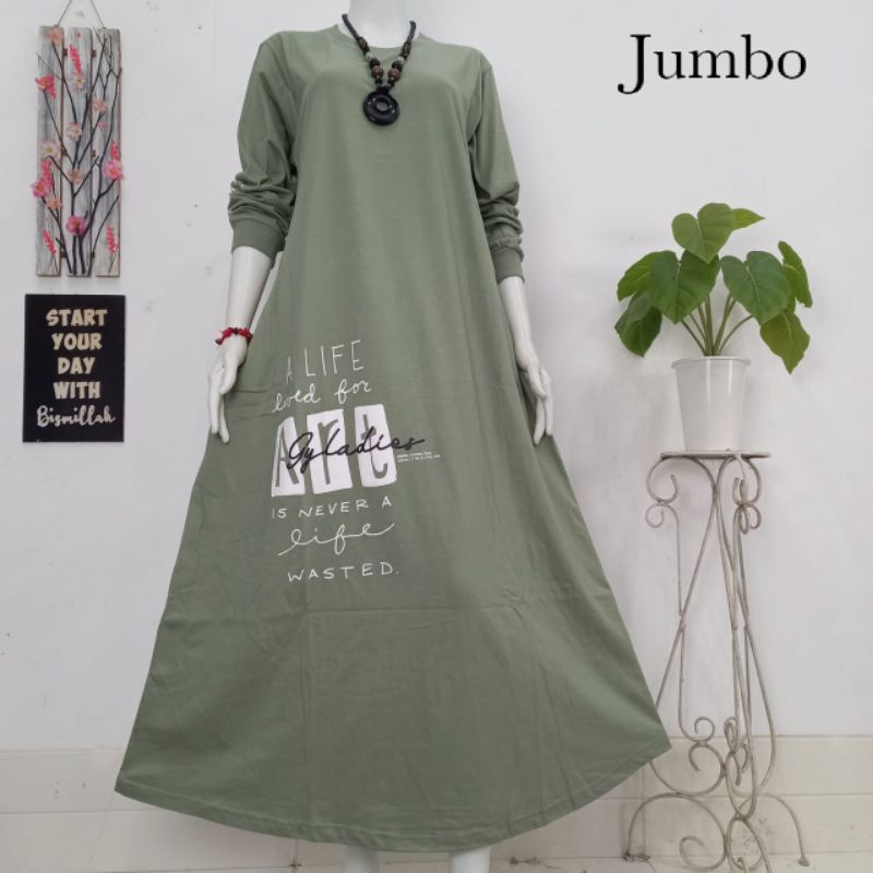 JUMBO GAMIS COMBED PREMIUM BEST SELLER MOTIF TERBARU KEKINIAN