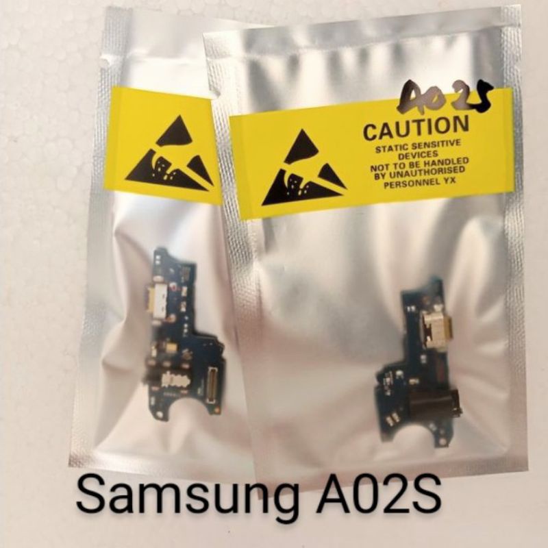 Papan Charger Samsung A02S PCB UI+Mic Connector Charger Board Konektor Cas Flexible Flexibel Carger Original