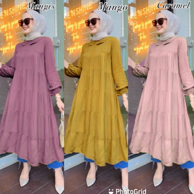 terbaru MIDI DRESS terlaris TERVIRAL dress KEKINIAN