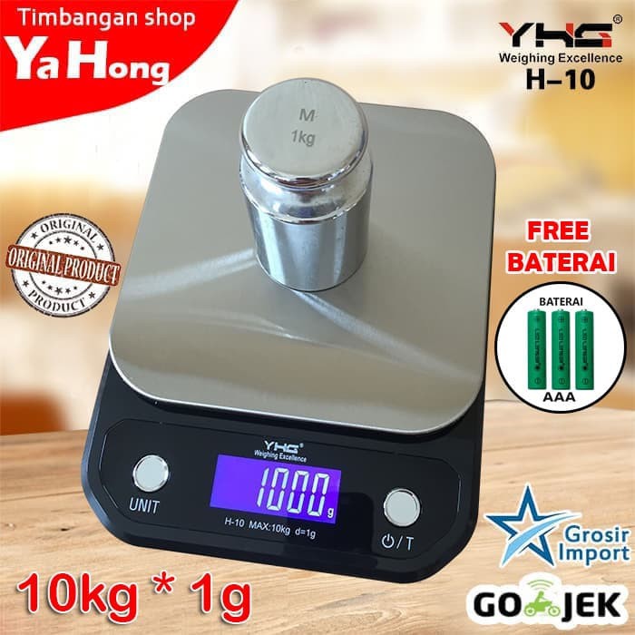 Timbangan Dapur Digital Portable / Timbangan Kue Kopi H10 3kg 10kg