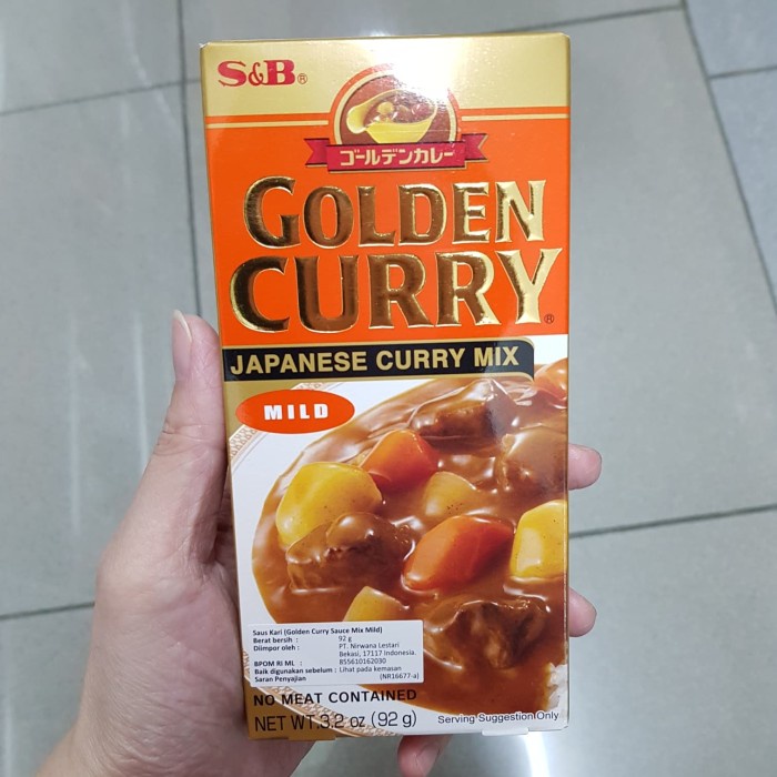 

S&B Golden Curry Sauce Mix 92Gr- Bumbu Kari Jepang Favorit - Mild