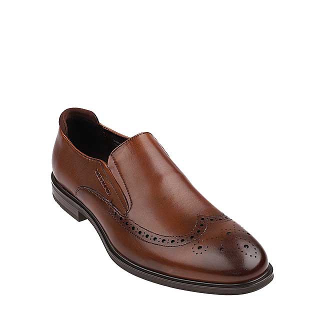Obermain Sepatu Formal Pria ALEX KINGSLEY - SLIP ON Brown OH4533BR