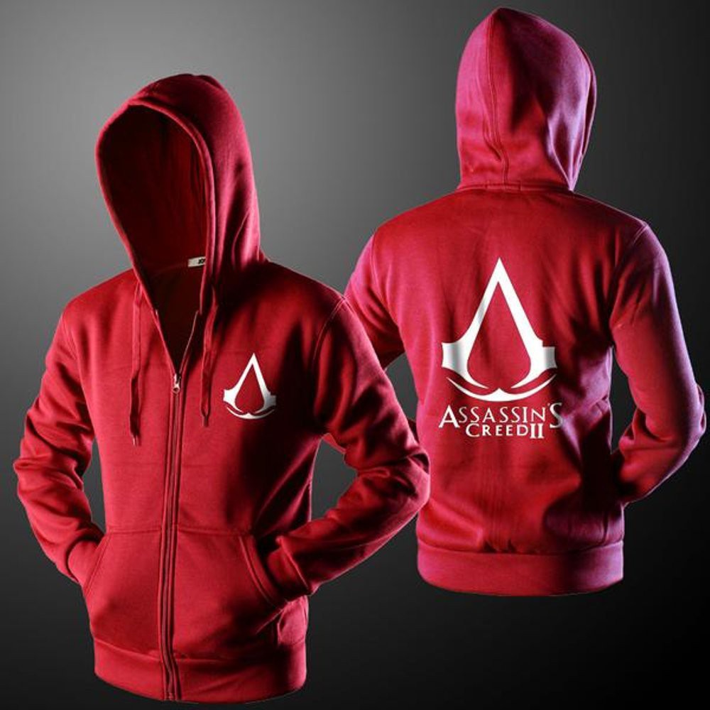 Jaket Zipper Hoodie Sweater Assassin s Creed