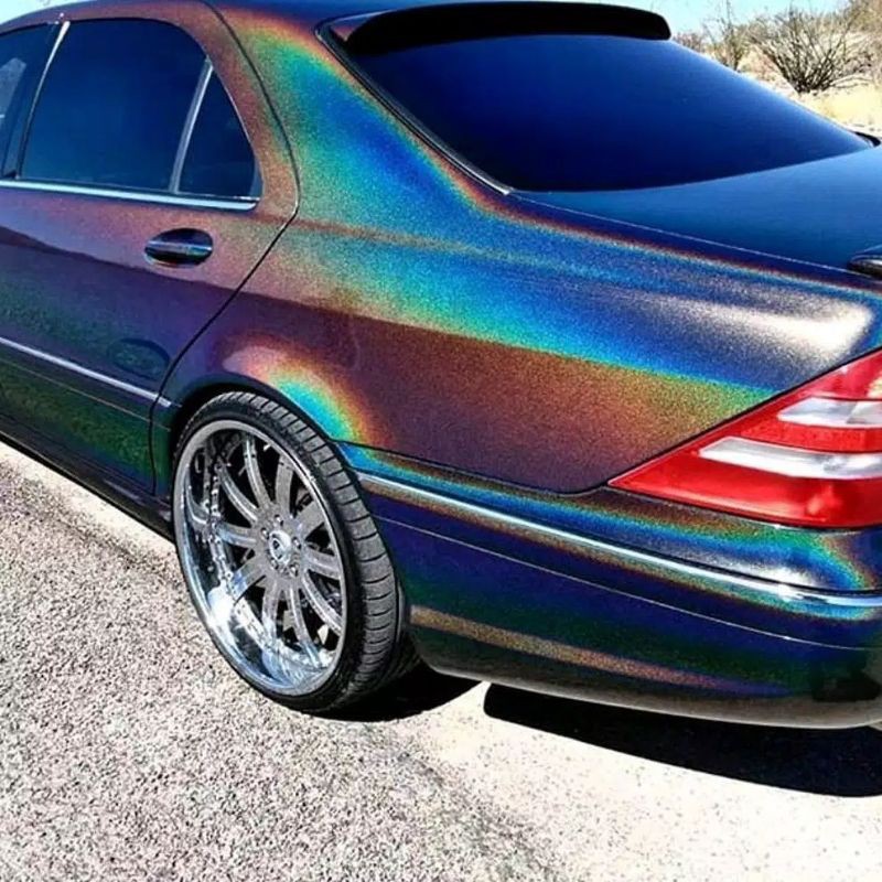 Cat Bunglon Hologram Cat Pelangi