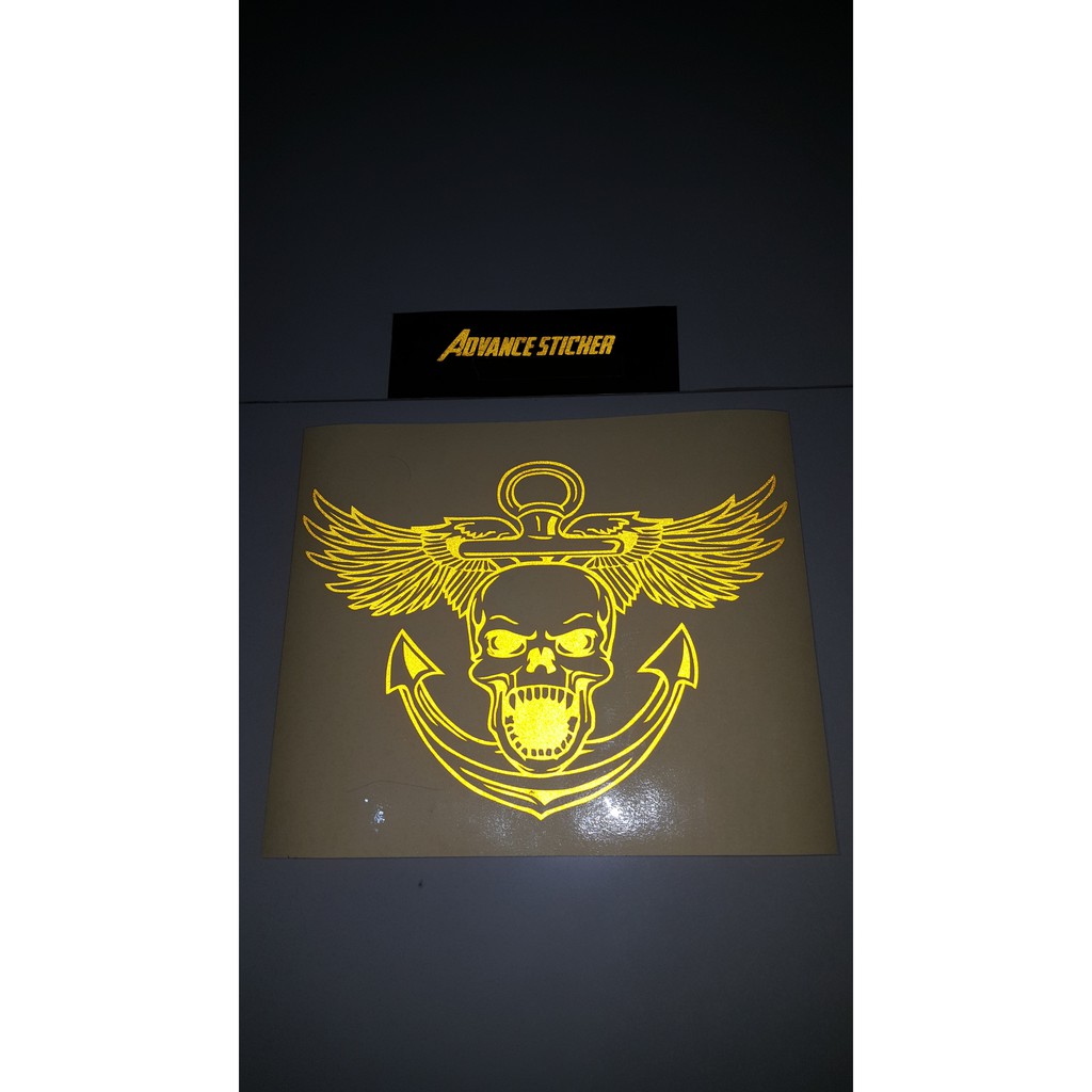 

sticker gambar tengkorak 20x24 cm