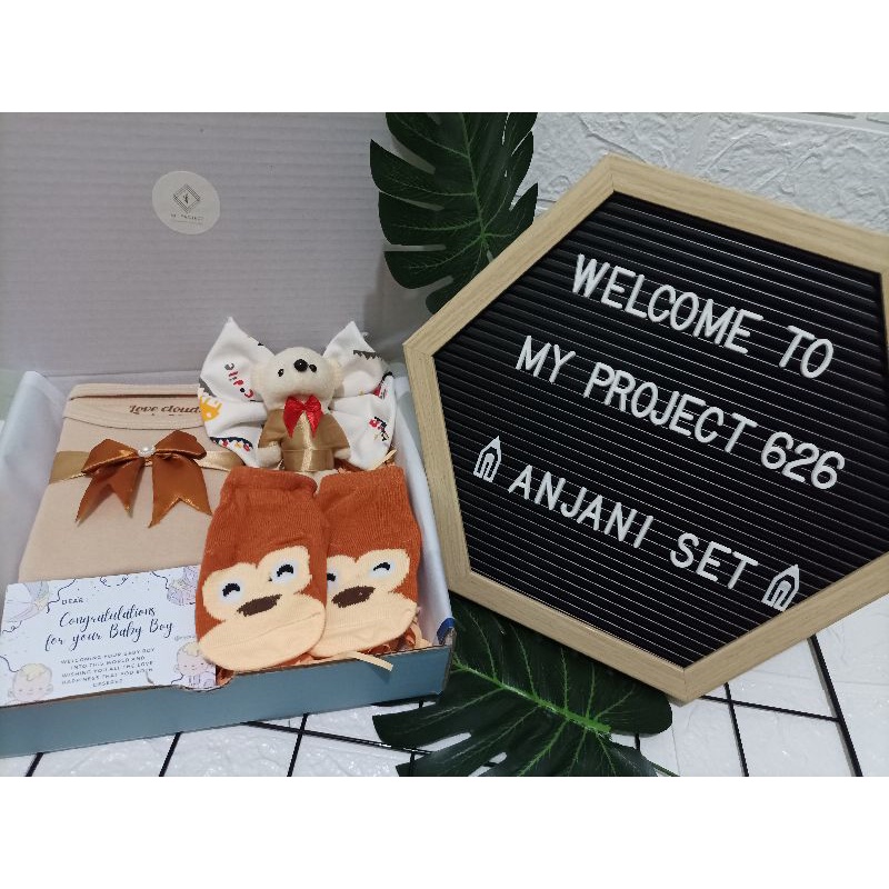 ANJANI SET | BABY HAMPERS BAYI GIFT KADO SET | PAKET LAHIRAN BAYI LAKI - LAKI PEREMPUAN UNISEX-COKSU