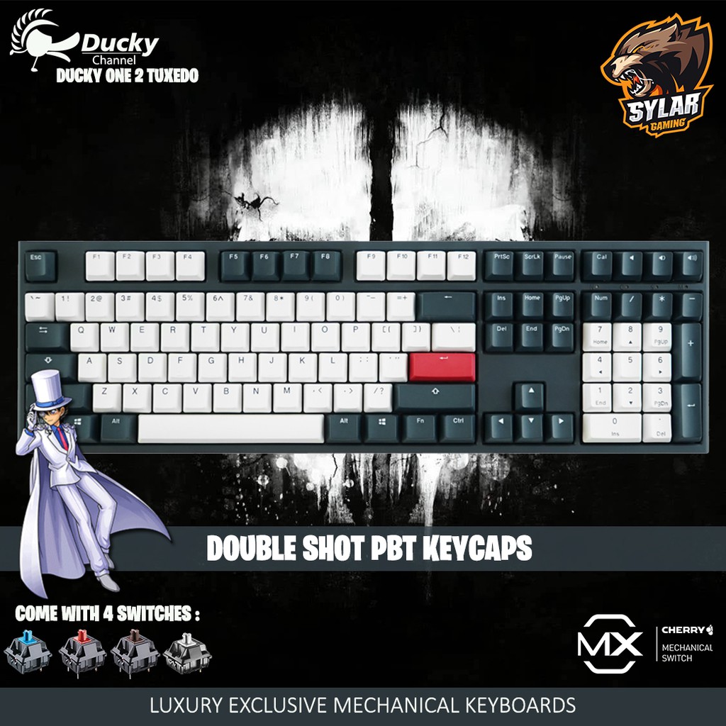 Jual Ducky One 2 Tuxedo Fullsize Double Shot PBT Mechanical Keyboard ...