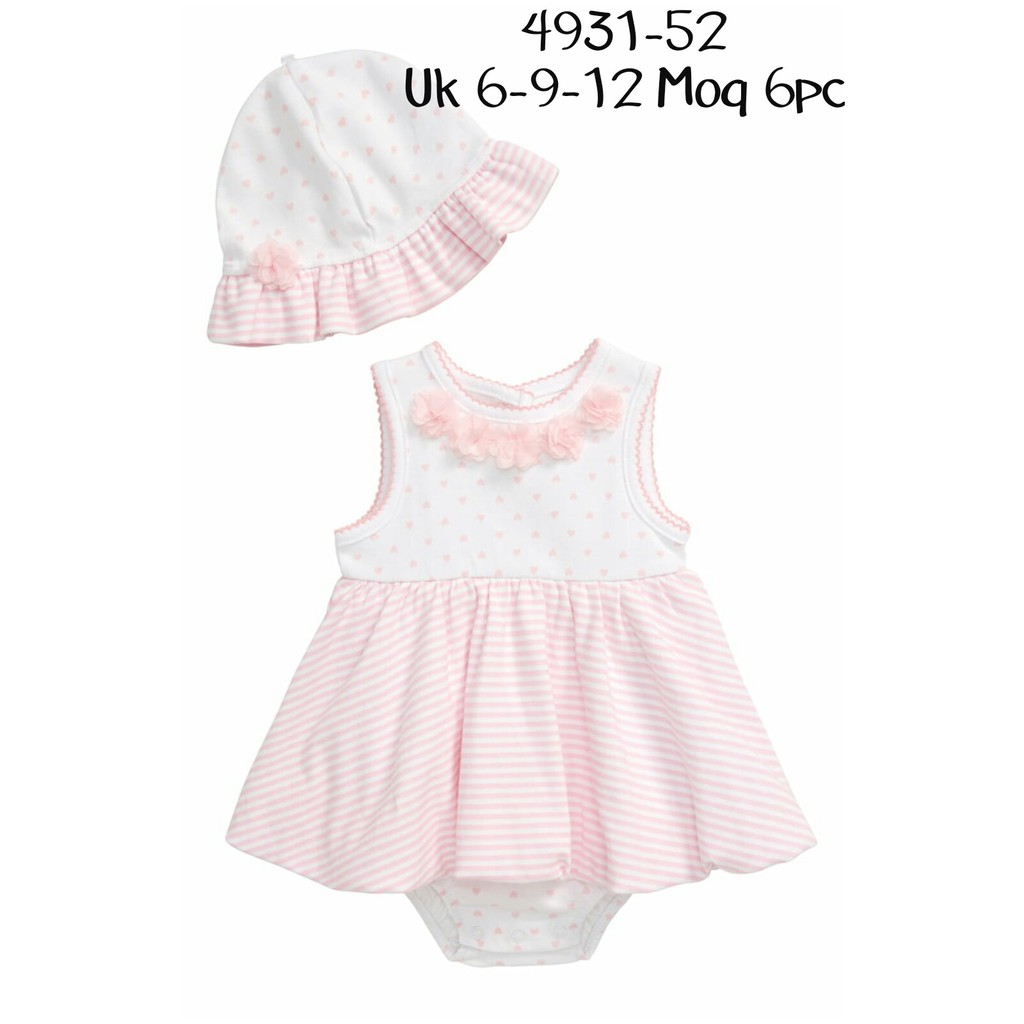 dress+topi carterlove 6-18 bulan/perlengkapan bayi