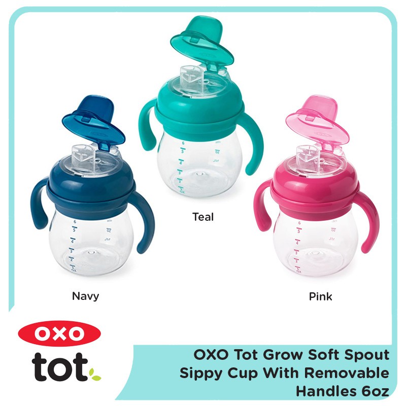 OXO TOT GROW SOFT SPOUT SIPPY CUP WITH REMOVABLE HANDLES / 150 ML