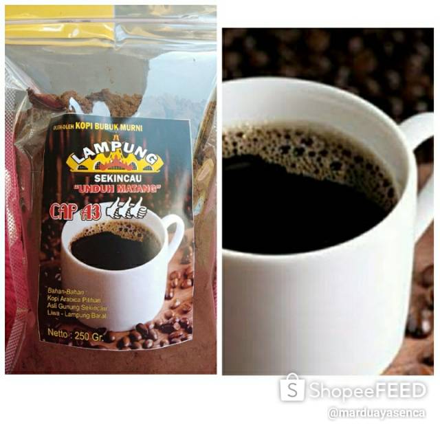 

Kopi bubuk asli liwa lampung barat sekincau