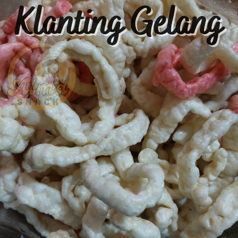 ALMA.SNACK KLANTING GELANG 250gr SLONDOK GELANG SNACK KILOAN MURAH