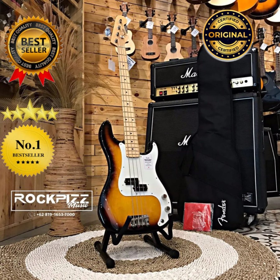 FENDER JAPAN TRADITIONAL II 50s PRECISION BASS, MAPLE FB, 2-TONE SUNBURST