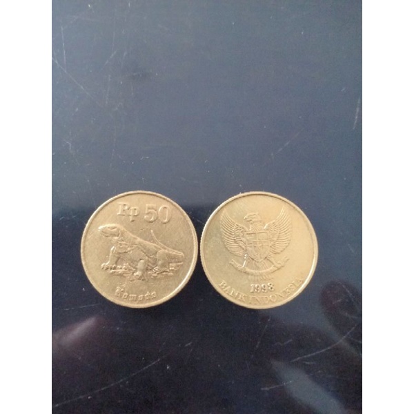 koin 50 rupiah komodo.